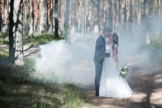 fumigène mariage